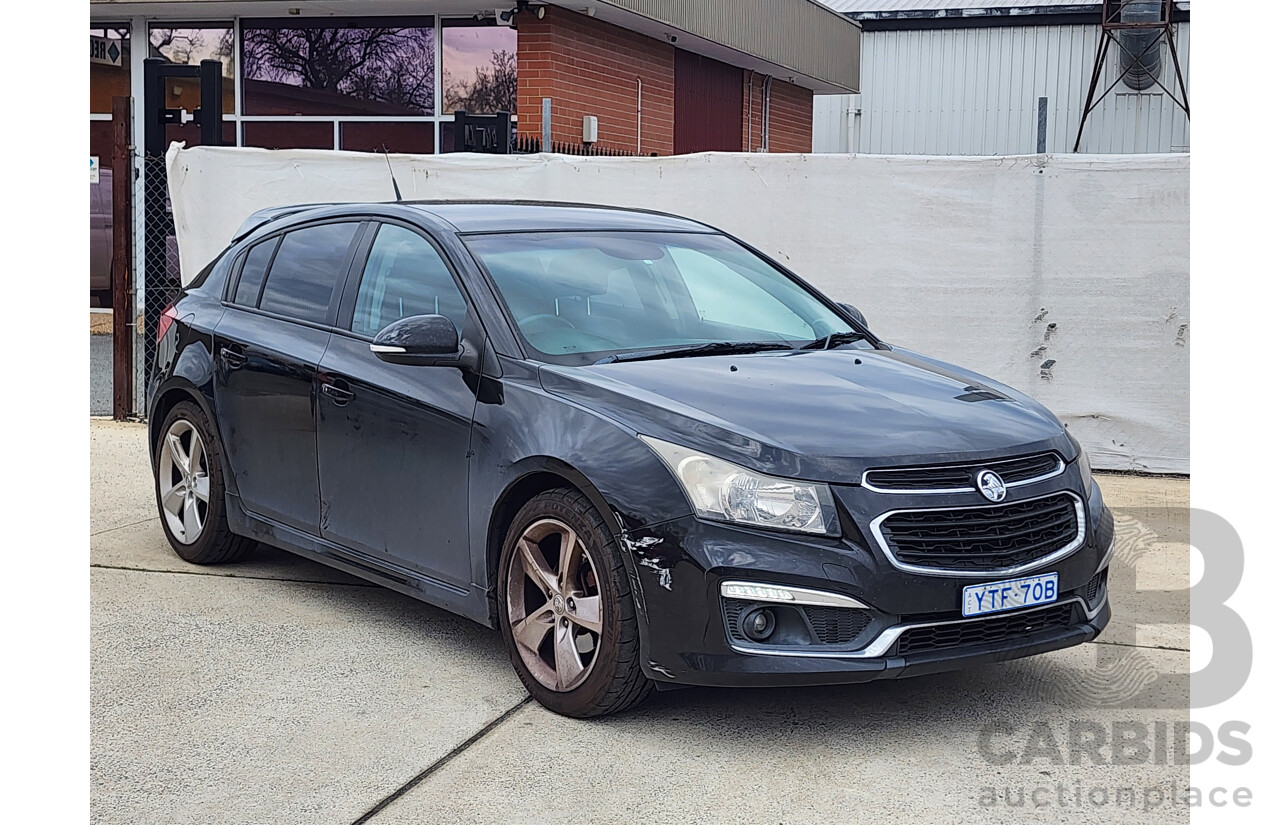 02/2015 Holden Cruze SRi V JH MY15 5d Hatchback Black 1.6L