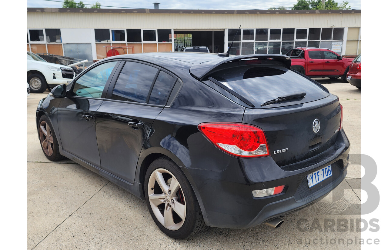 02/2015 Holden Cruze SRi V JH MY15 5d Hatchback Black 1.6L