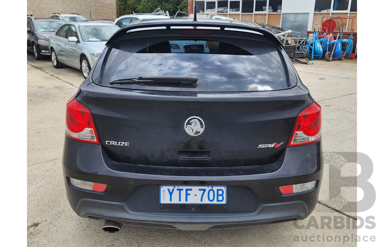 02/2015 Holden Cruze SRi V JH MY15 5d Hatchback Black 1.6L