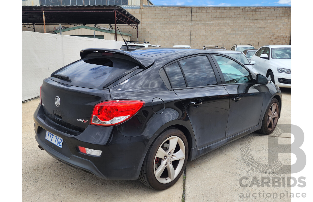 02/2015 Holden Cruze SRi V JH MY15 5d Hatchback Black 1.6L