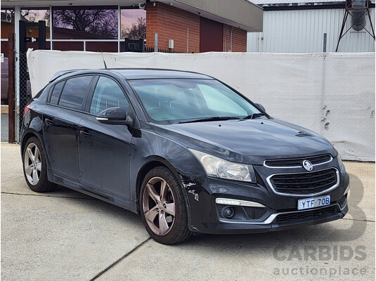 02/2015 Holden Cruze SRi V JH MY15 5d Hatchback Black 1.6L