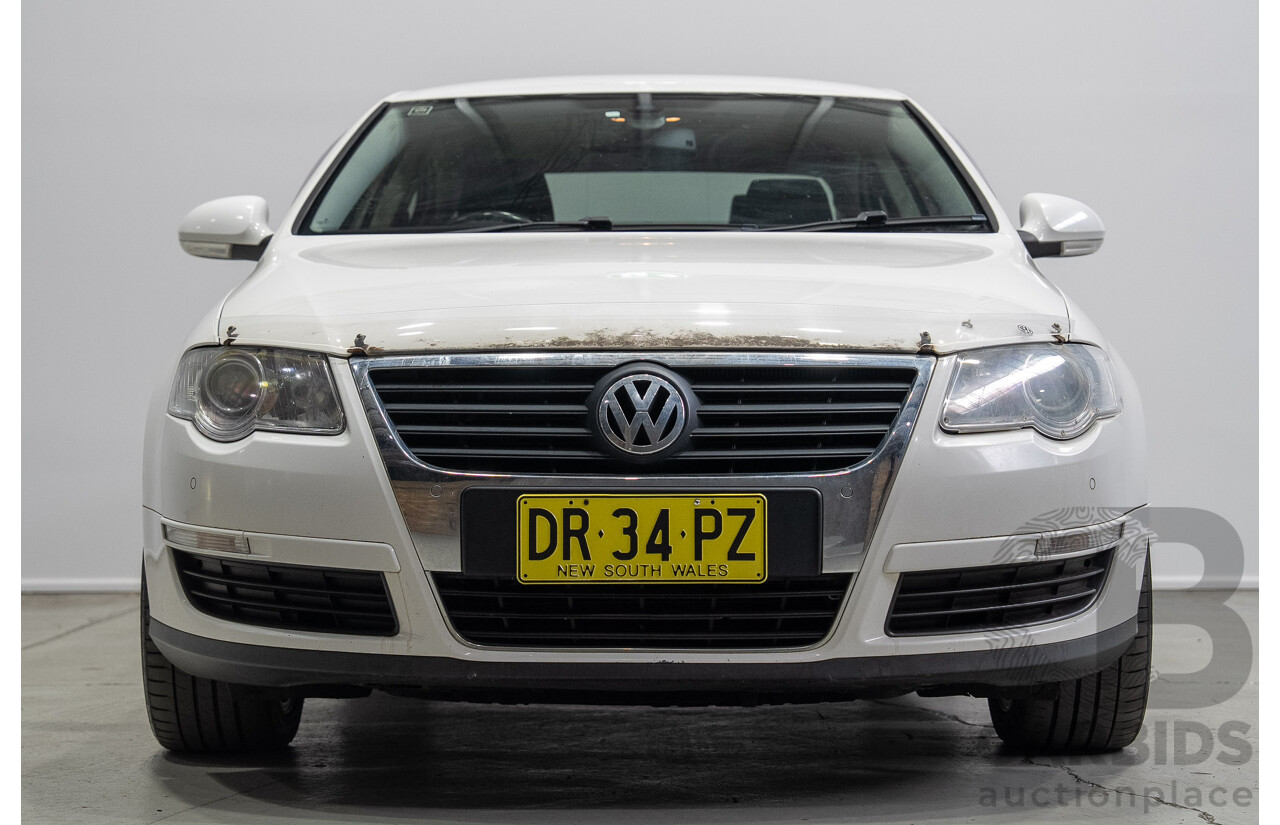 6/2009 Volkswagen Passat 125 TDI 3C MY09 4d Sedan Candy White Turbo Diesel 2.0L