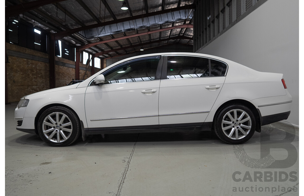 6/2009 Volkswagen Passat 125 TDI 3C MY09 4d Sedan Candy White Turbo Diesel 2.0L