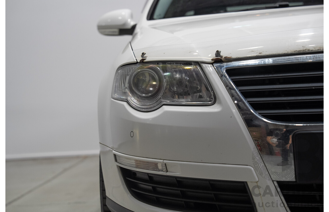 6/2009 Volkswagen Passat 125 TDI 3C MY09 4d Sedan Candy White Turbo Diesel 2.0L