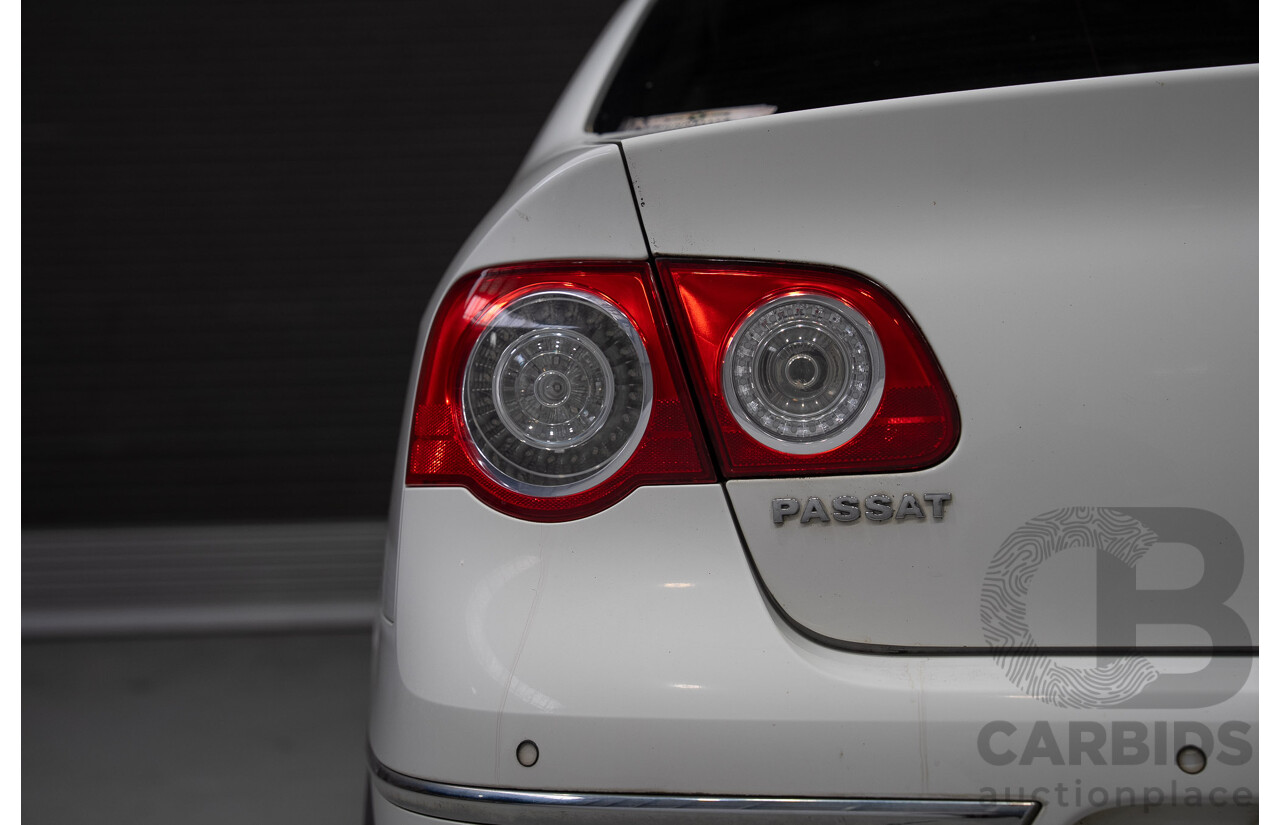 6/2009 Volkswagen Passat 125 TDI 3C MY09 4d Sedan Candy White Turbo Diesel 2.0L