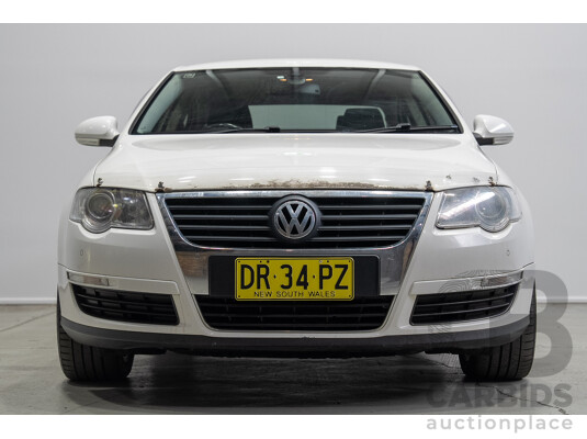 6/2009 Volkswagen Passat 125 TDI 3C MY09 4d Sedan Candy White Turbo Diesel 2.0L