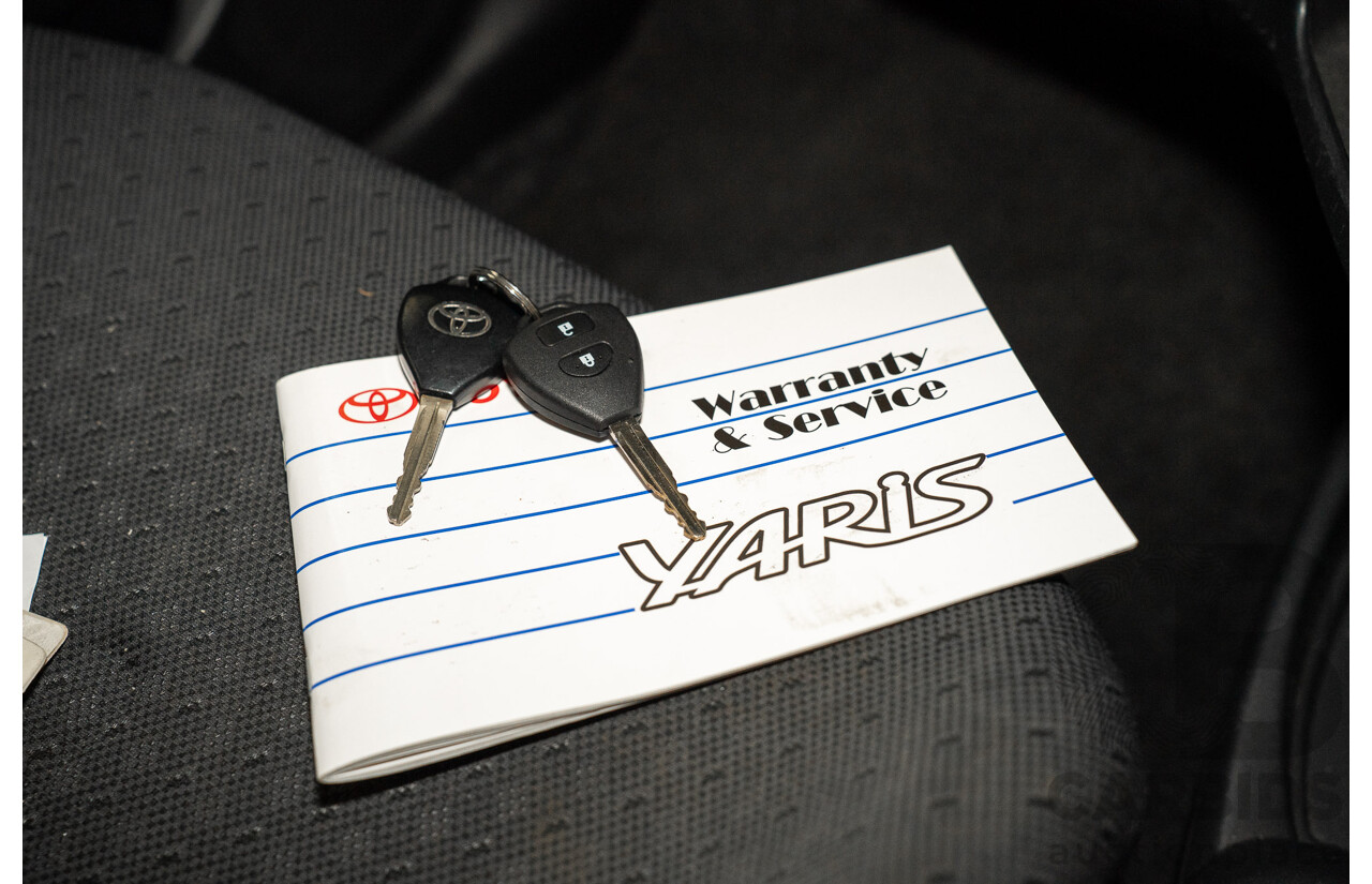 02/2011 Toyota Yaris YR NCP90R 10 Upgrade 5d Hatchback Black 1.3L