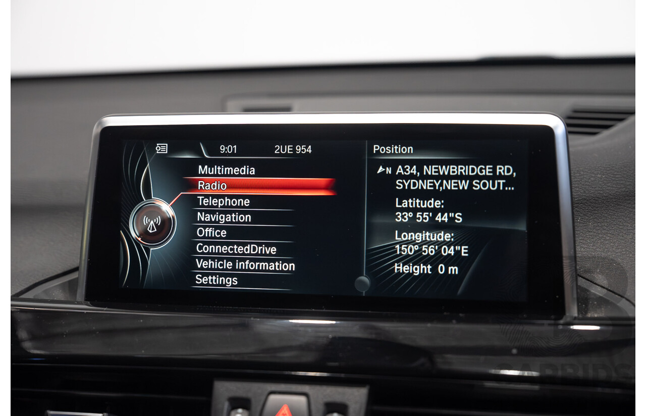 11/2015 BMW X1 xDrive 25i (AWD) F48 4d Wagon Black Sapphire Metallic Turbo 2.0L