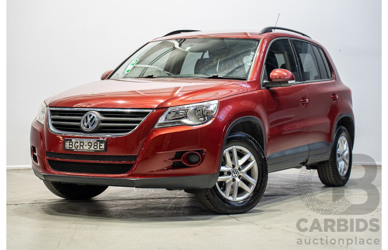 05/2008 Volkswagen Tiguan 103 TDI 4Motion (AWD) 5NC MY09 4d Wagon Wild Cherry Red Metallic Turbo Diesel 2.0L