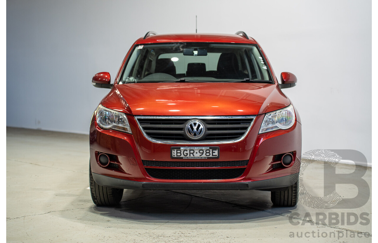 05/2008 Volkswagen Tiguan 103 TDI 4Motion (AWD) 5NC MY09 4d Wagon Wild Cherry Red Metallic Turbo Diesel 2.0L