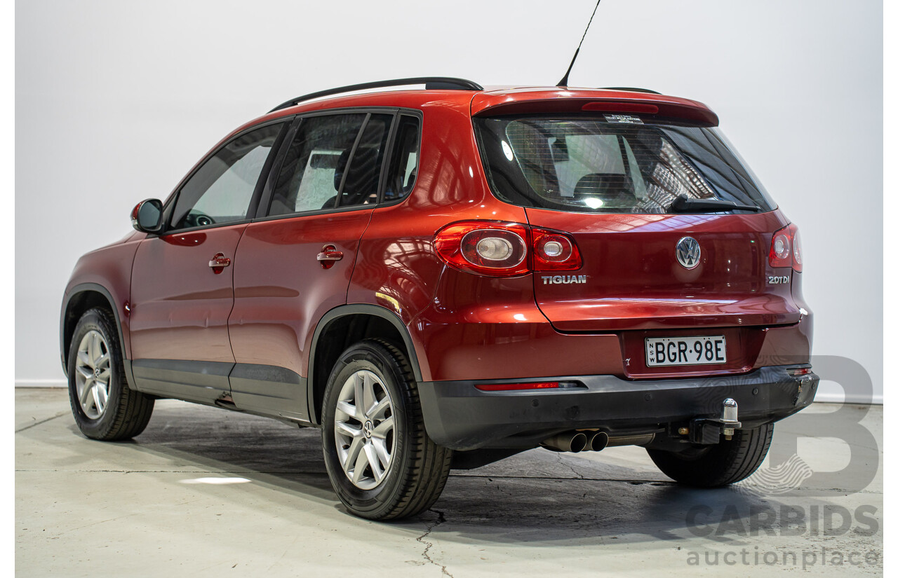 05/2008 Volkswagen Tiguan 103 TDI 4Motion (AWD) 5NC MY09 4d Wagon Wild Cherry Red Metallic Turbo Diesel 2.0L