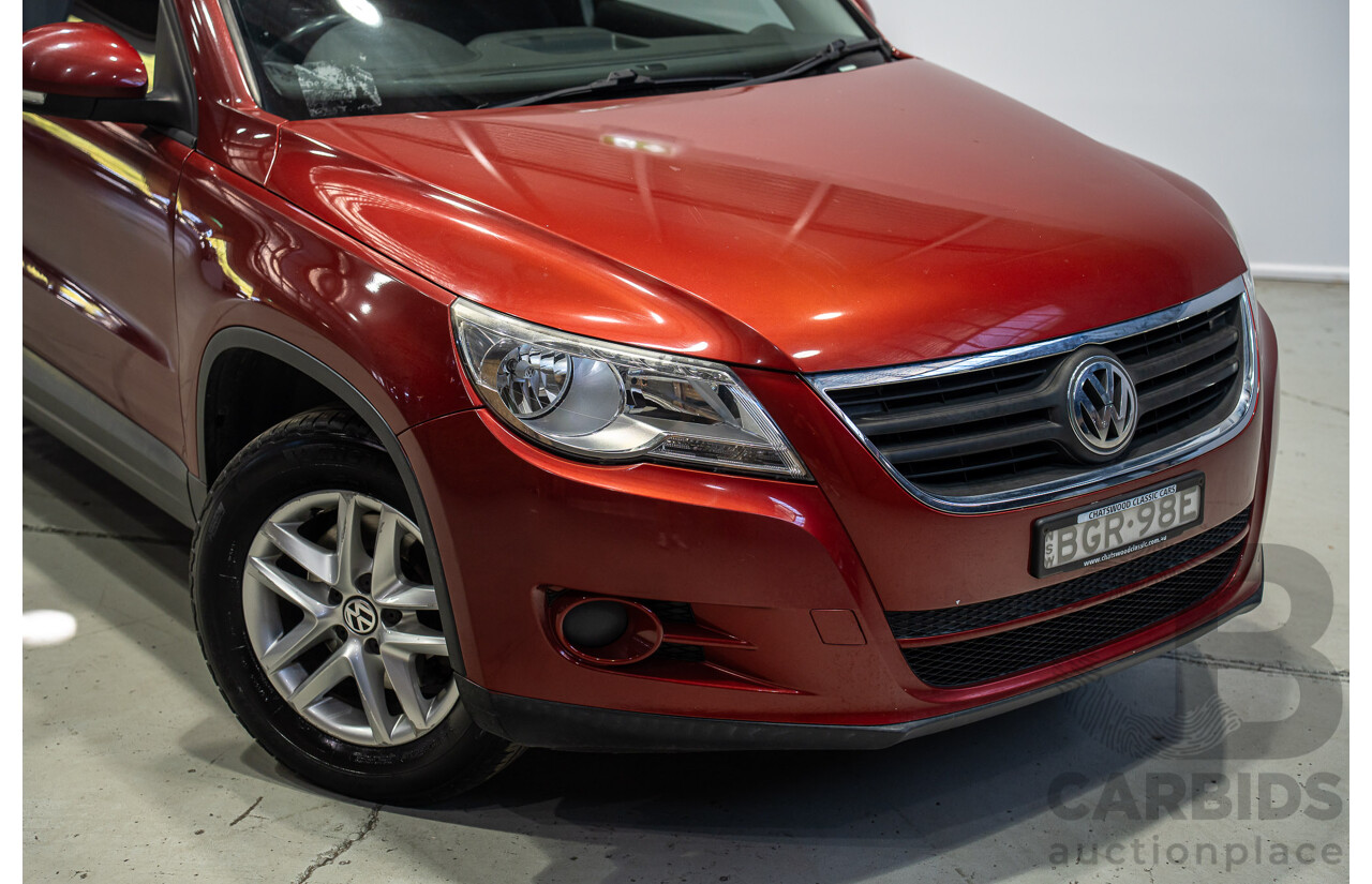 05/2008 Volkswagen Tiguan 103 TDI 4Motion (AWD) 5NC MY09 4d Wagon Wild Cherry Red Metallic Turbo Diesel 2.0L