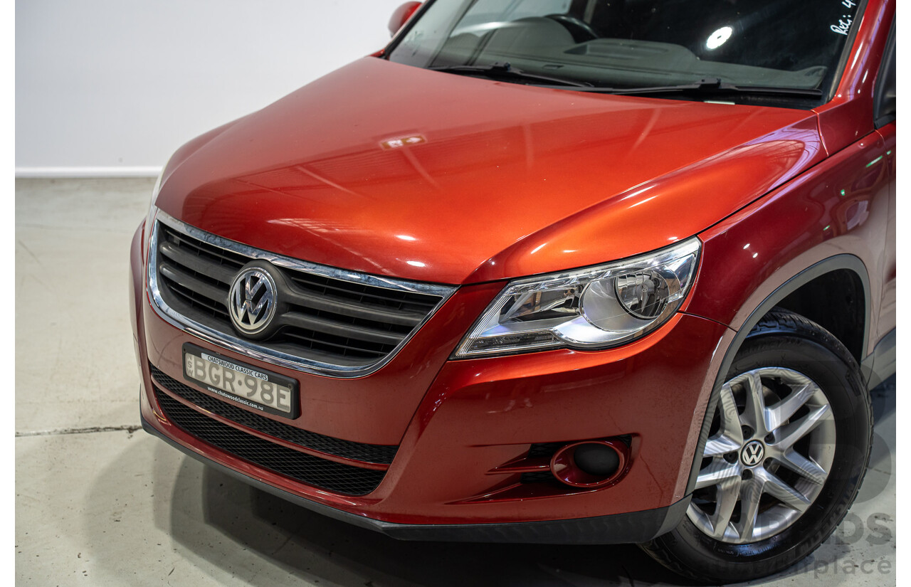 05/2008 Volkswagen Tiguan 103 TDI 4Motion (AWD) 5NC MY09 4d Wagon Wild Cherry Red Metallic Turbo Diesel 2.0L