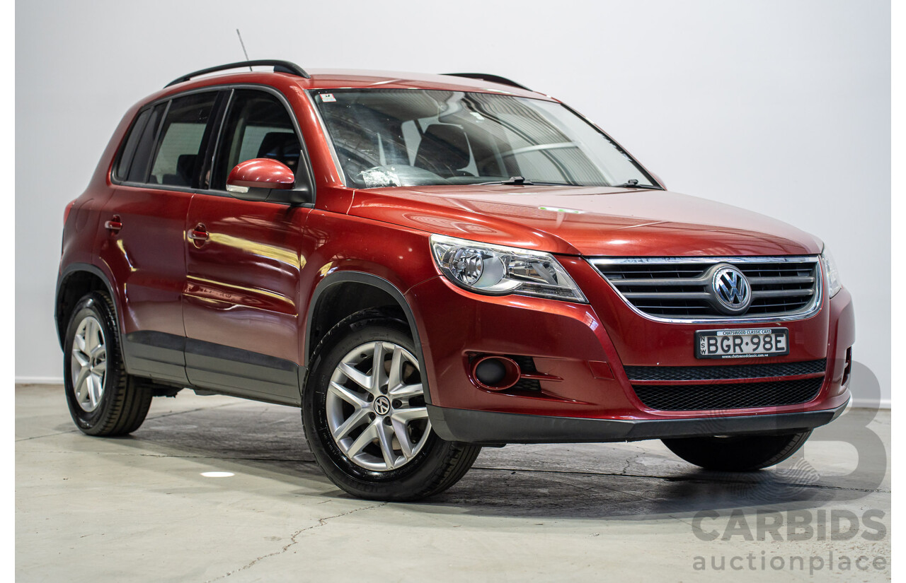 05/2008 Volkswagen Tiguan 103 TDI 4Motion (AWD) 5NC MY09 4d Wagon Wild Cherry Red Metallic Turbo Diesel 2.0L