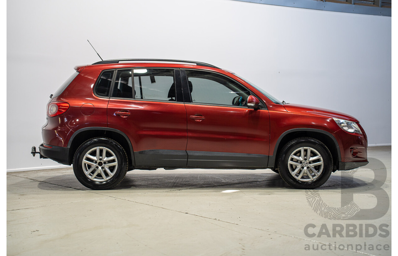 05/2008 Volkswagen Tiguan 103 TDI 4Motion (AWD) 5NC MY09 4d Wagon Wild Cherry Red Metallic Turbo Diesel 2.0L