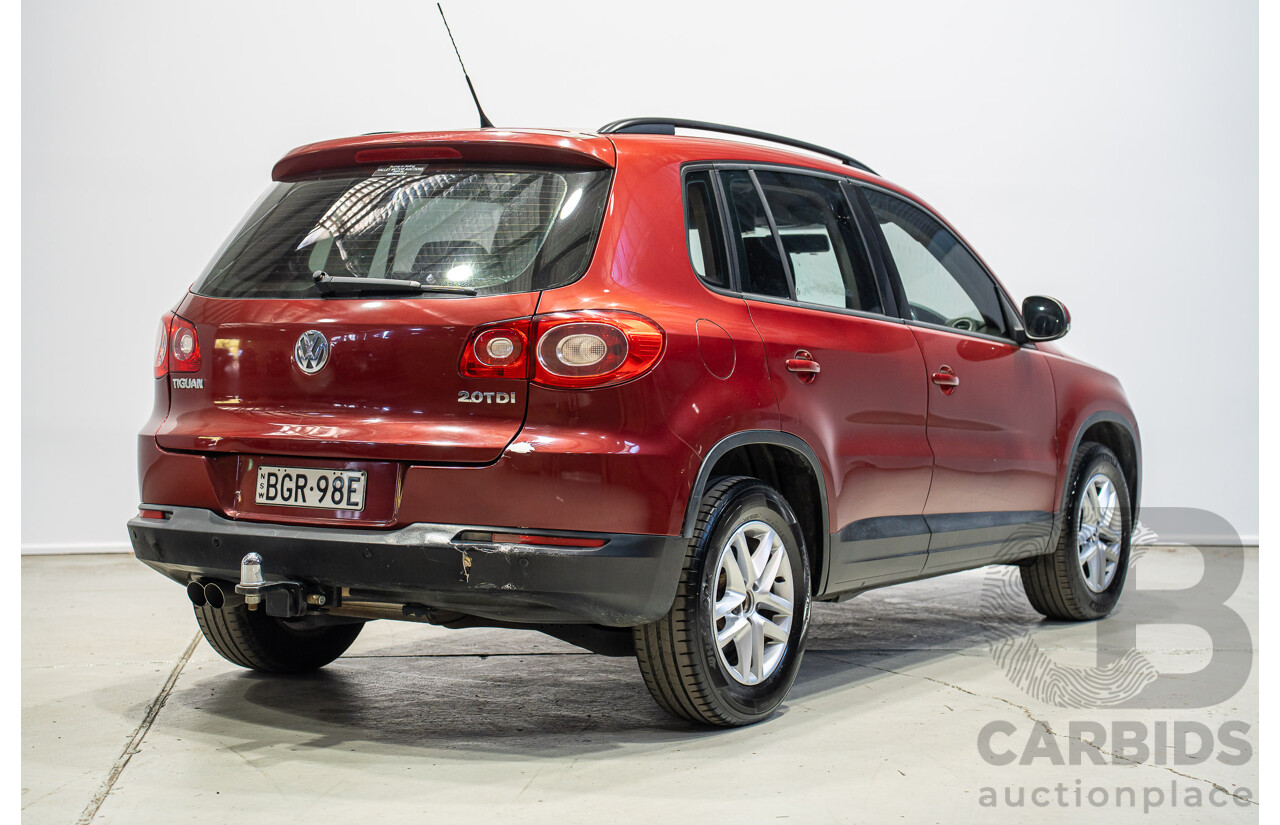 05/2008 Volkswagen Tiguan 103 TDI 4Motion (AWD) 5NC MY09 4d Wagon Wild Cherry Red Metallic Turbo Diesel 2.0L