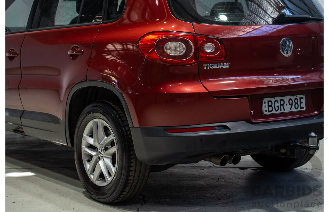 05/2008 Volkswagen Tiguan 103 TDI 4Motion (AWD) 5NC MY09 4d Wagon Wild Cherry Red Metallic Turbo Diesel 2.0L