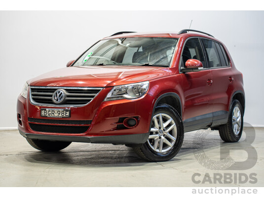 05/2008 Volkswagen Tiguan 103 TDI 4Motion (AWD) 5NC MY09 4d Wagon Wild Cherry Red Metallic Turbo Diesel 2.0L