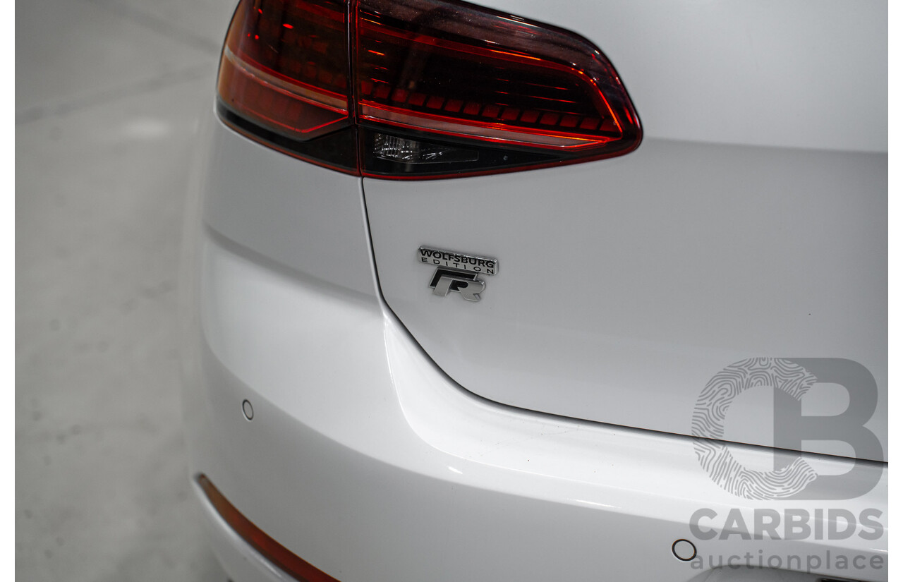 1/2018 Volkswagen Golf R Wolfsburg Edition (AWD) AU Mk7.5 4d Hatch Oryx White Pearl Turbo 2.0L