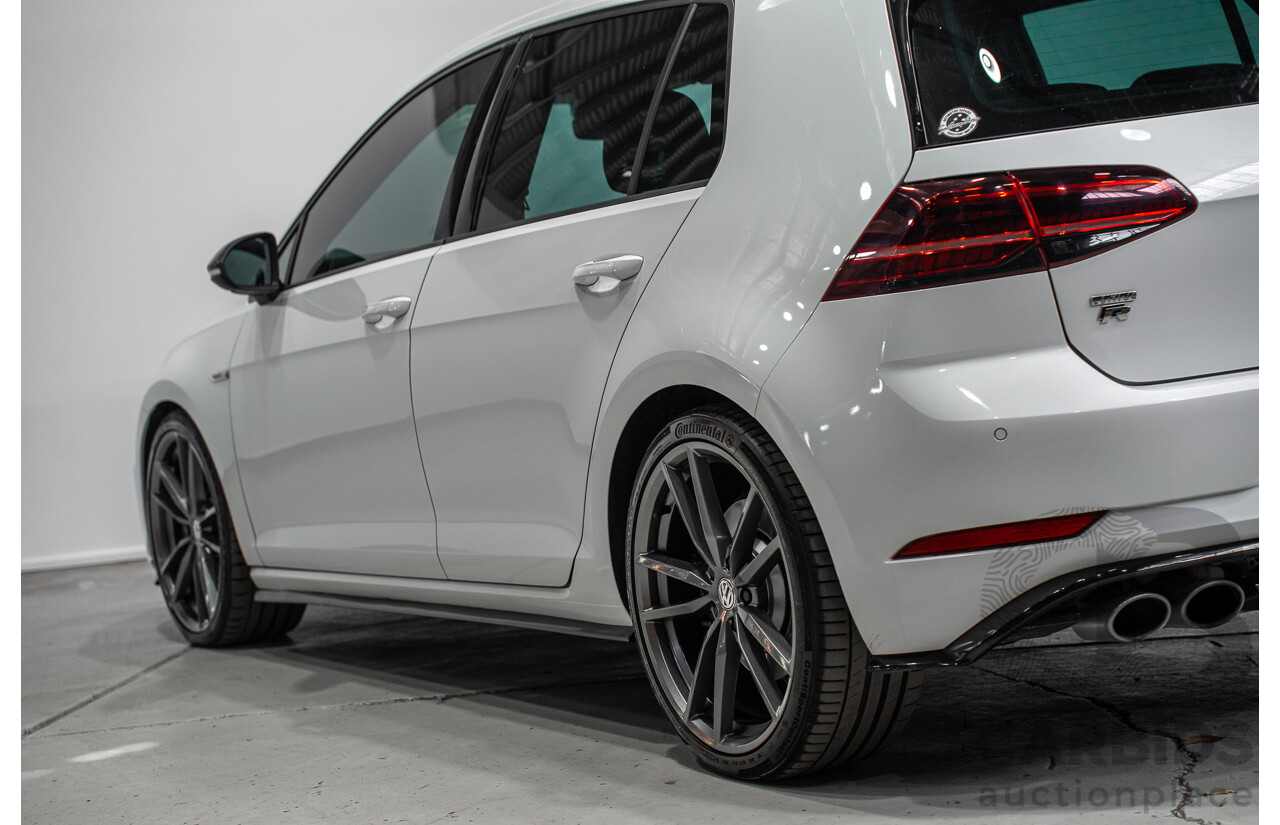1/2018 Volkswagen Golf R Wolfsburg Edition (AWD) AU Mk7.5 4d Hatch Oryx White Pearl Turbo 2.0L