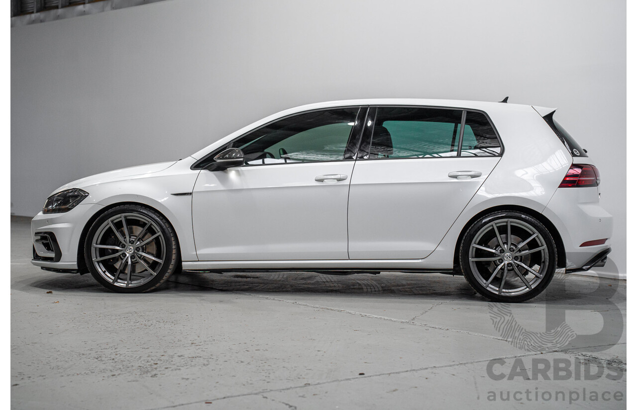 1/2018 Volkswagen Golf R Wolfsburg Edition (AWD) AU Mk7.5 4d Hatch Oryx White Pearl Turbo 2.0L