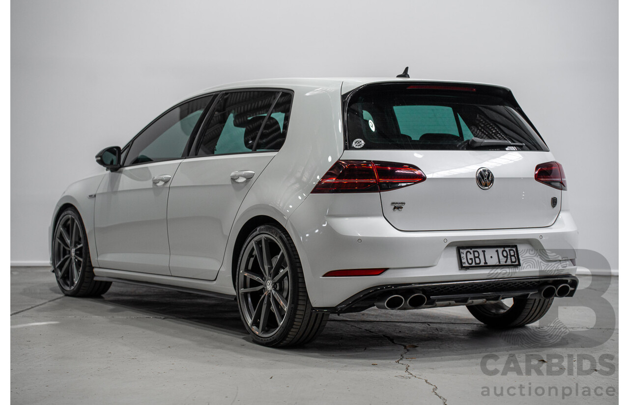 1/2018 Volkswagen Golf R Wolfsburg Edition (AWD) AU Mk7.5 4d Hatch Oryx White Pearl Turbo 2.0L