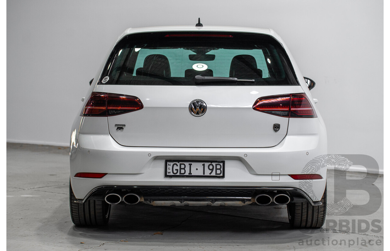 1/2018 Volkswagen Golf R Wolfsburg Edition (AWD) AU Mk7.5 4d Hatch Oryx White Pearl Turbo 2.0L