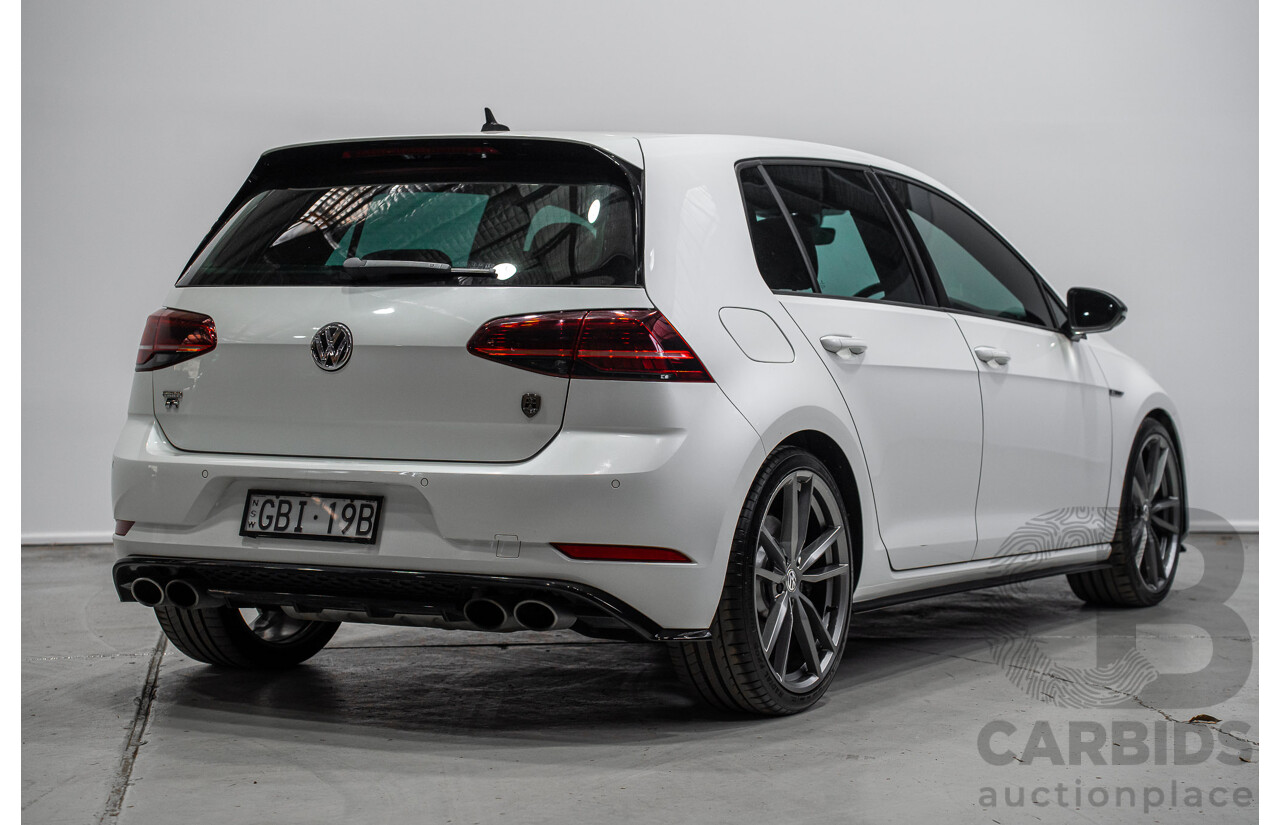 1/2018 Volkswagen Golf R Wolfsburg Edition (AWD) AU Mk7.5 4d Hatch Oryx White Pearl Turbo 2.0L