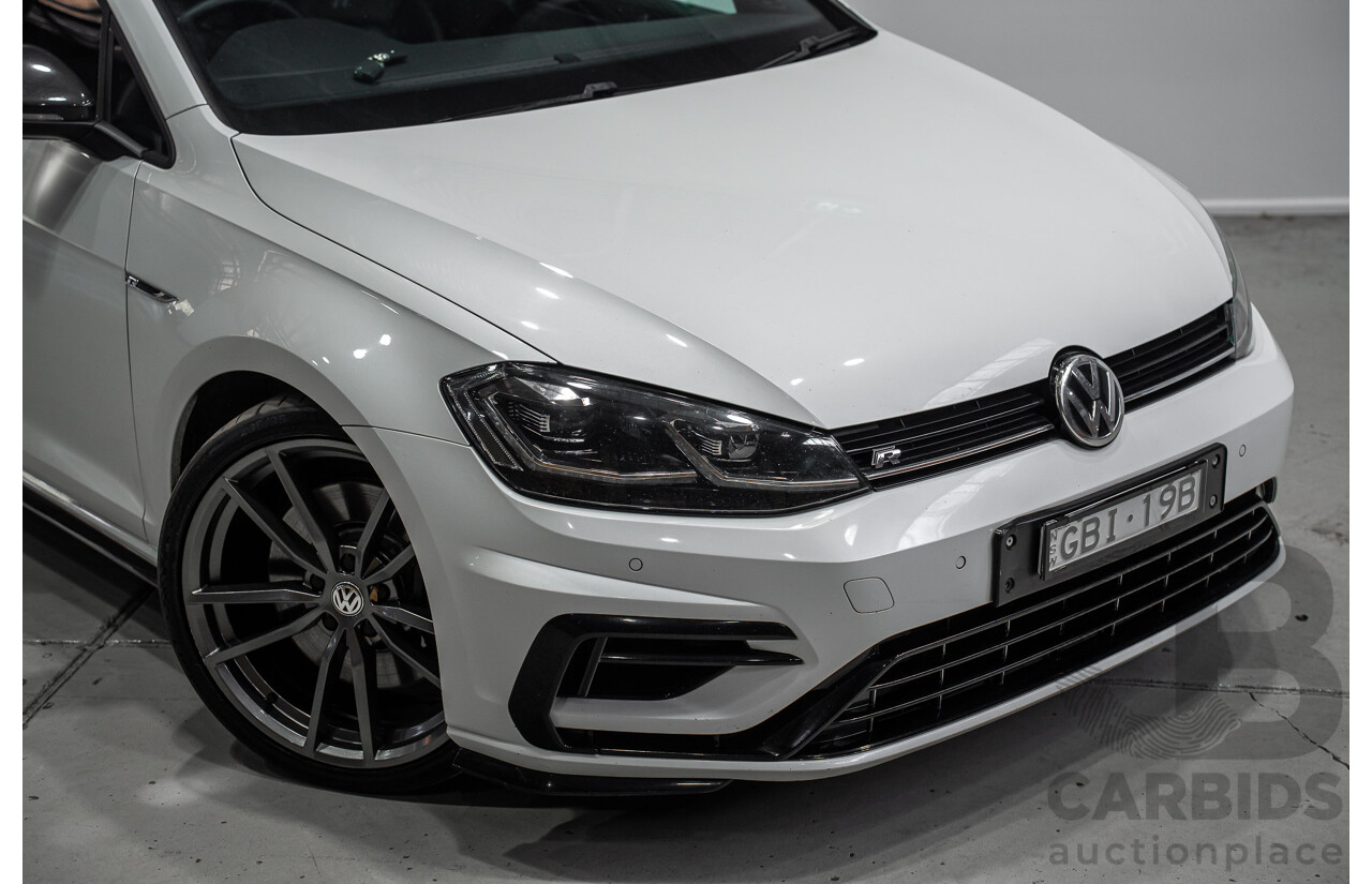 1/2018 Volkswagen Golf R Wolfsburg Edition (AWD) AU Mk7.5 4d Hatch Oryx White Pearl Turbo 2.0L