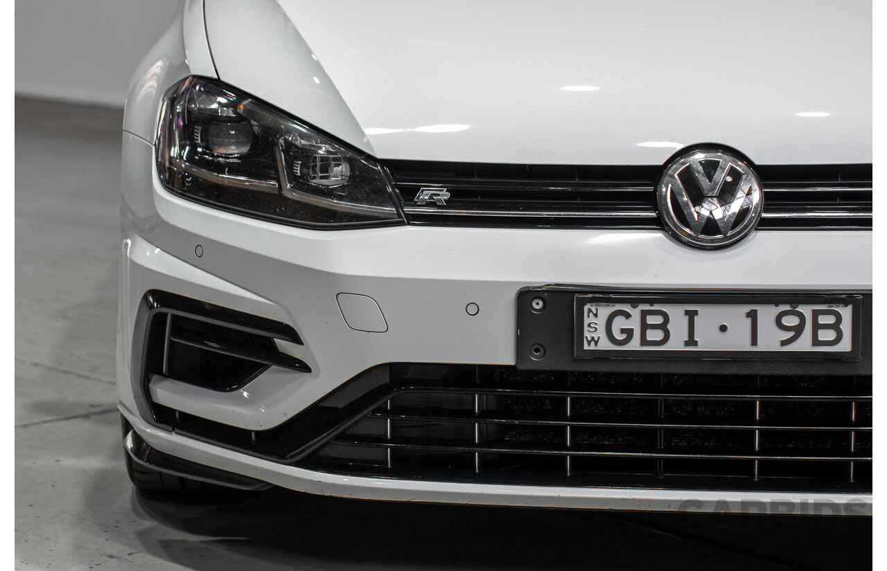 1/2018 Volkswagen Golf R Wolfsburg Edition (AWD) AU Mk7.5 4d Hatch Oryx White Pearl Turbo 2.0L