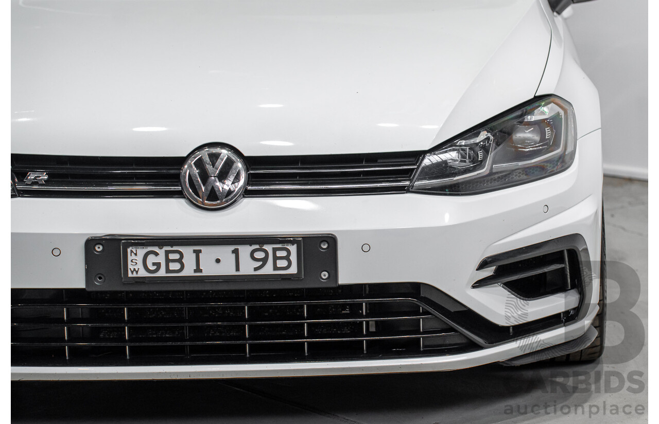 1/2018 Volkswagen Golf R Wolfsburg Edition (AWD) AU Mk7.5 4d Hatch Oryx White Pearl Turbo 2.0L