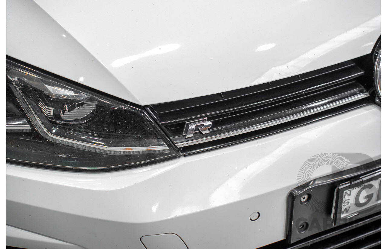 1/2018 Volkswagen Golf R Wolfsburg Edition (AWD) AU Mk7.5 4d Hatch Oryx White Pearl Turbo 2.0L