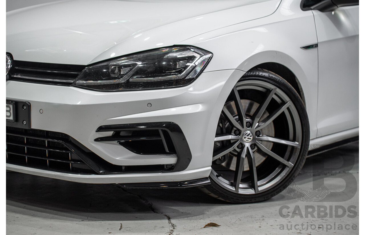 1/2018 Volkswagen Golf R Wolfsburg Edition (AWD) AU Mk7.5 4d Hatch Oryx White Pearl Turbo 2.0L