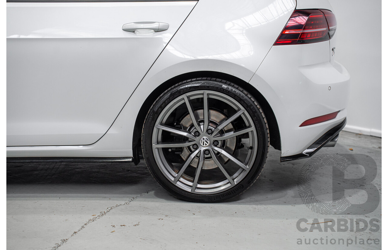 1/2018 Volkswagen Golf R Wolfsburg Edition (AWD) AU Mk7.5 4d Hatch Oryx White Pearl Turbo 2.0L