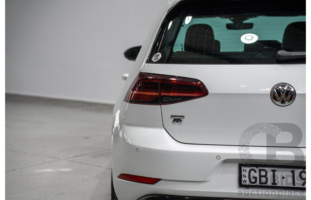 1/2018 Volkswagen Golf R Wolfsburg Edition (AWD) AU Mk7.5 4d Hatch Oryx White Pearl Turbo 2.0L