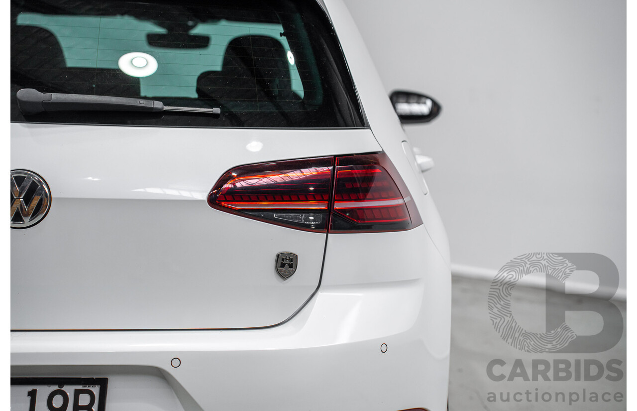 1/2018 Volkswagen Golf R Wolfsburg Edition (AWD) AU Mk7.5 4d Hatch Oryx White Pearl Turbo 2.0L