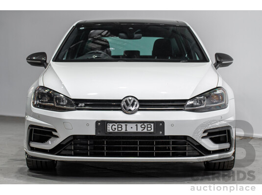 1/2018 Volkswagen Golf R Wolfsburg Edition (AWD) AU Mk7.5 4d Hatch Oryx White Pearl Turbo 2.0L