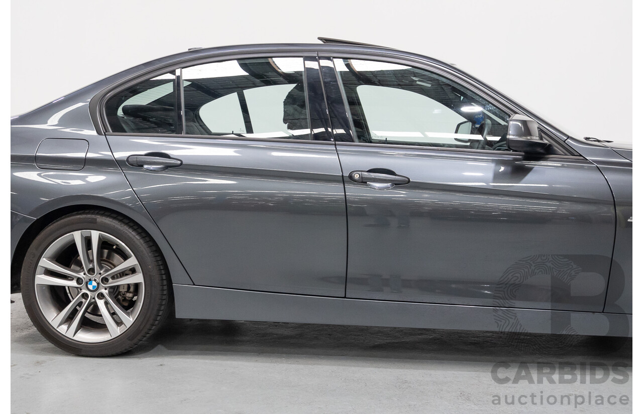 11/2015 BMW 320D Sport Line F30 MY15 UPGRADE 4D Sedan Mineral Grey Metallic Turbo Diesel 2.0L