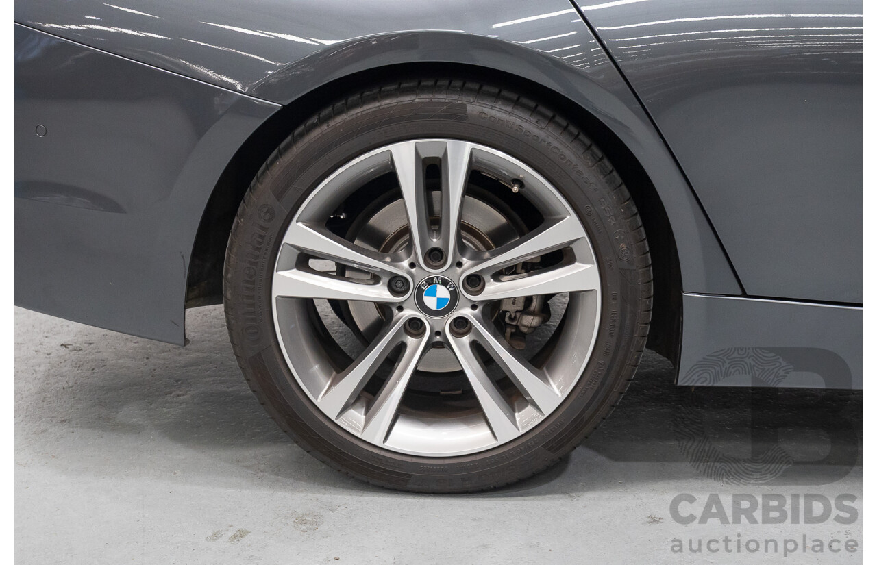 11/2015 BMW 320D Sport Line F30 MY15 UPGRADE 4D Sedan Mineral Grey Metallic Turbo Diesel 2.0L