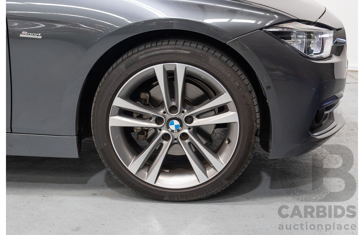 11/2015 BMW 320D Sport Line F30 MY15 UPGRADE 4D Sedan Mineral Grey Metallic Turbo Diesel 2.0L