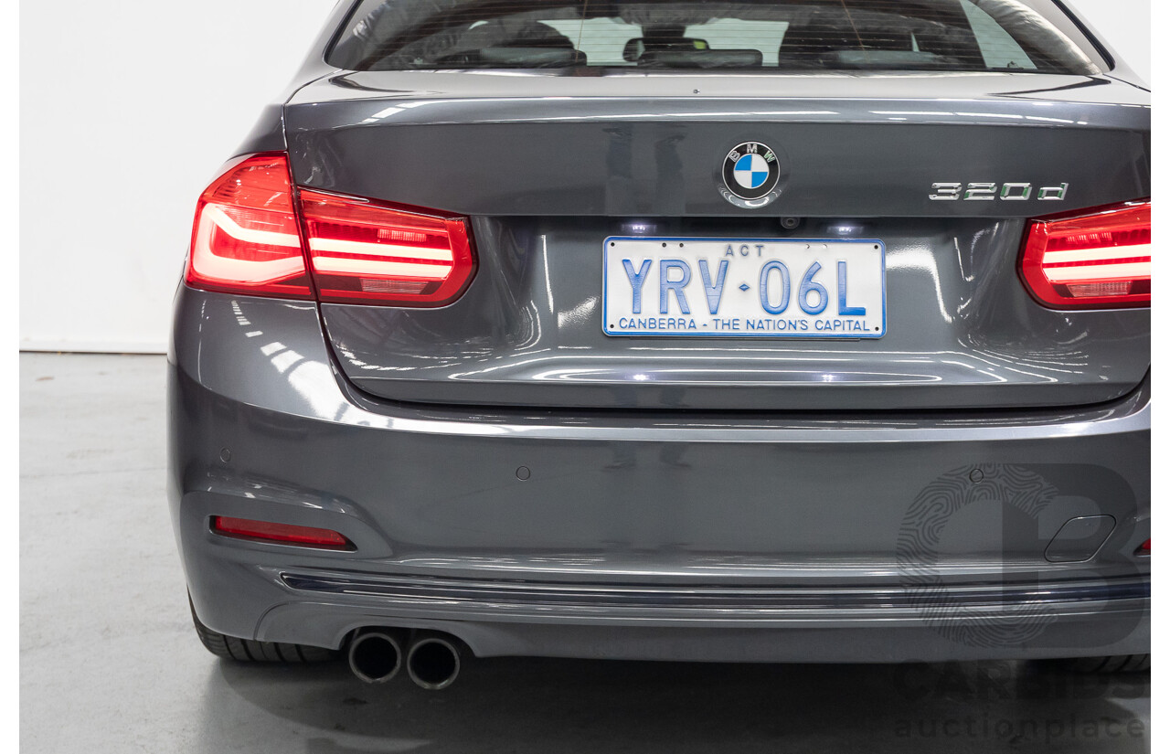 11/2015 BMW 320D Sport Line F30 MY15 UPGRADE 4D Sedan Mineral Grey Metallic Turbo Diesel 2.0L