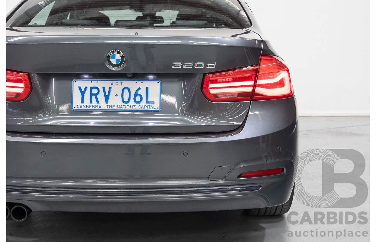 11/2015 BMW 320D Sport Line F30 MY15 UPGRADE 4D Sedan Mineral Grey Metallic Turbo Diesel 2.0L