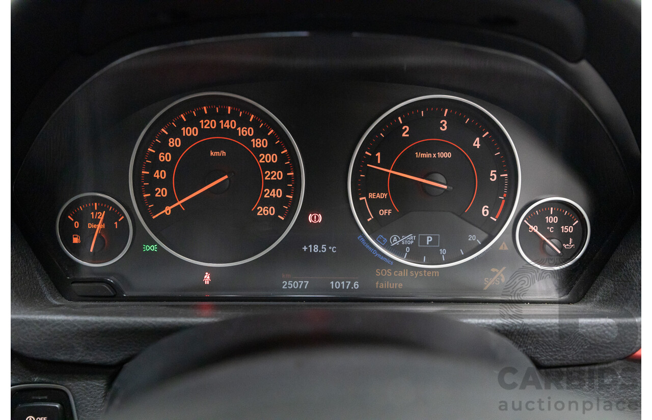 11/2015 BMW 320D Sport Line F30 MY15 UPGRADE 4D Sedan Mineral Grey Metallic Turbo Diesel 2.0L