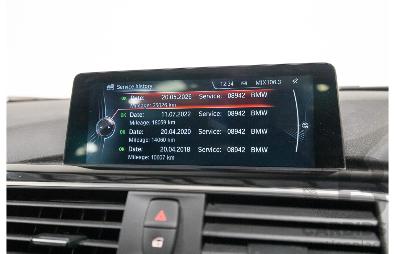 11/2015 BMW 320D Sport Line F30 MY15 UPGRADE 4D Sedan Mineral Grey Metallic Turbo Diesel 2.0L