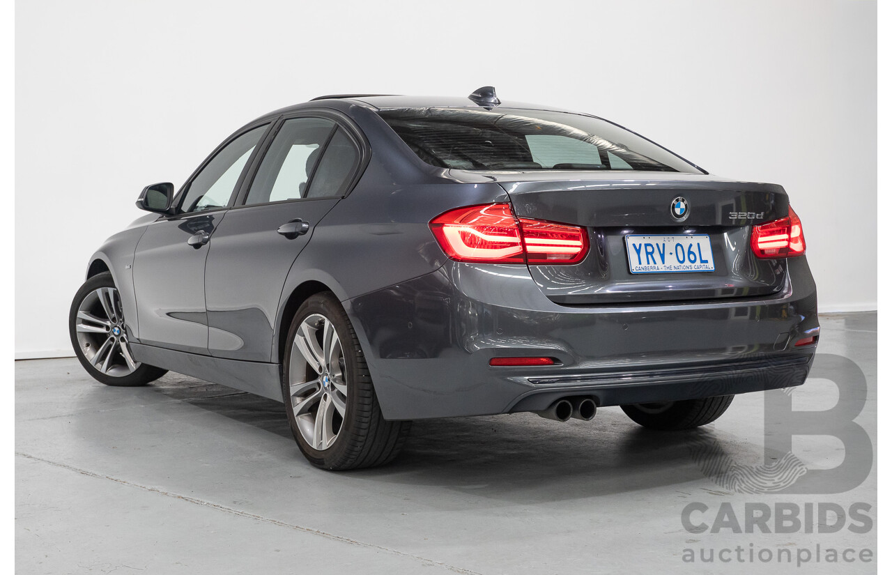 11/2015 BMW 320D Sport Line F30 MY15 UPGRADE 4D Sedan Mineral Grey Metallic Turbo Diesel 2.0L