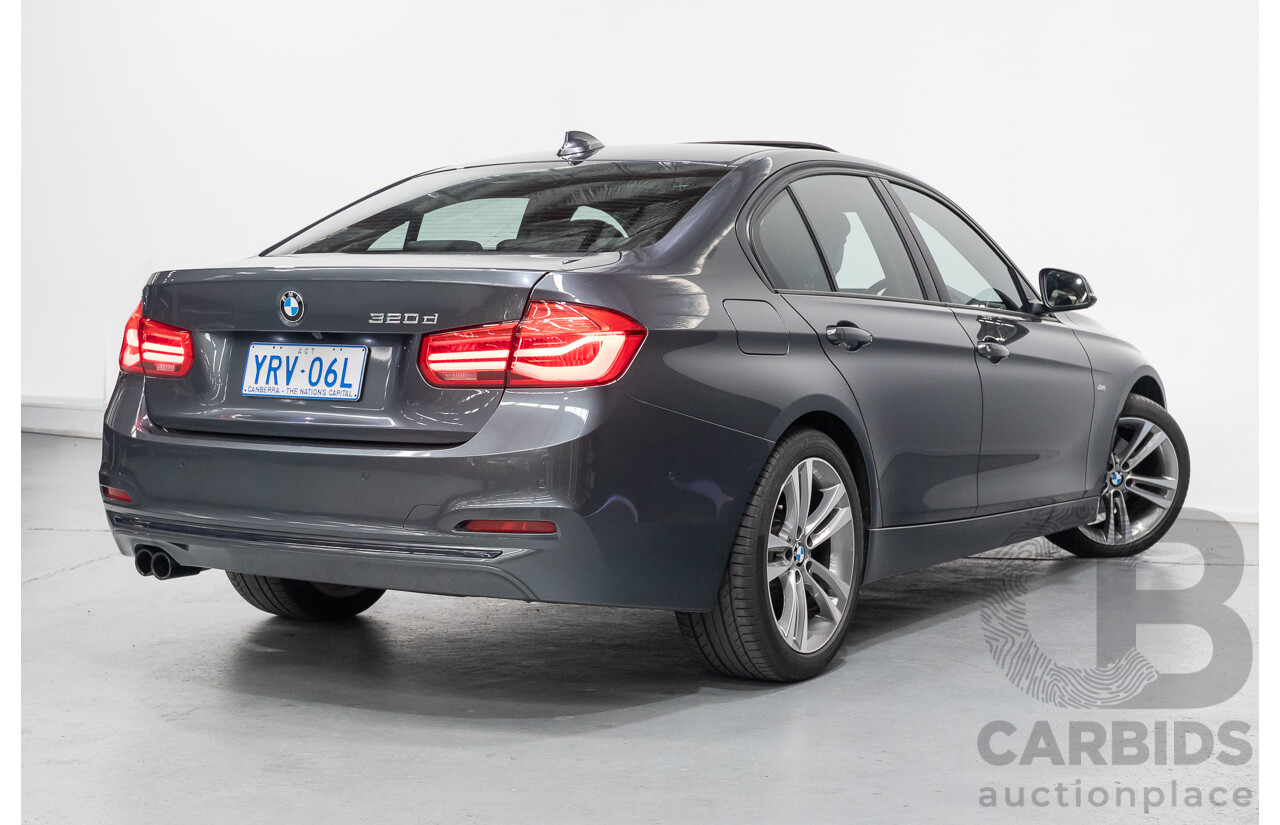 11/2015 BMW 320D Sport Line F30 MY15 UPGRADE 4D Sedan Mineral Grey Metallic Turbo Diesel 2.0L
