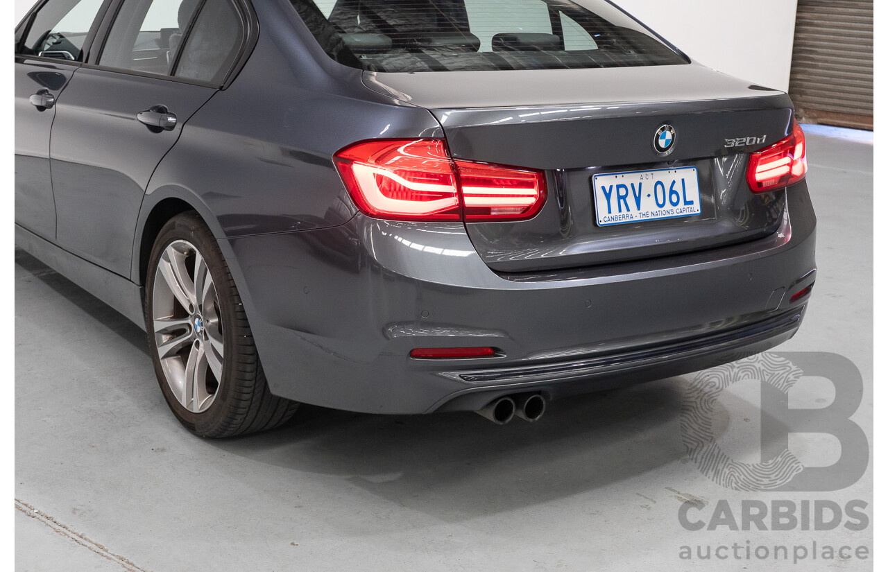 11/2015 BMW 320D Sport Line F30 MY15 UPGRADE 4D Sedan Mineral Grey Metallic Turbo Diesel 2.0L
