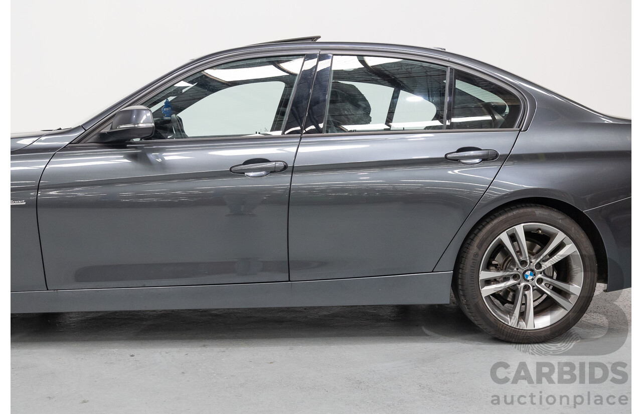11/2015 BMW 320D Sport Line F30 MY15 UPGRADE 4D Sedan Mineral Grey Metallic Turbo Diesel 2.0L