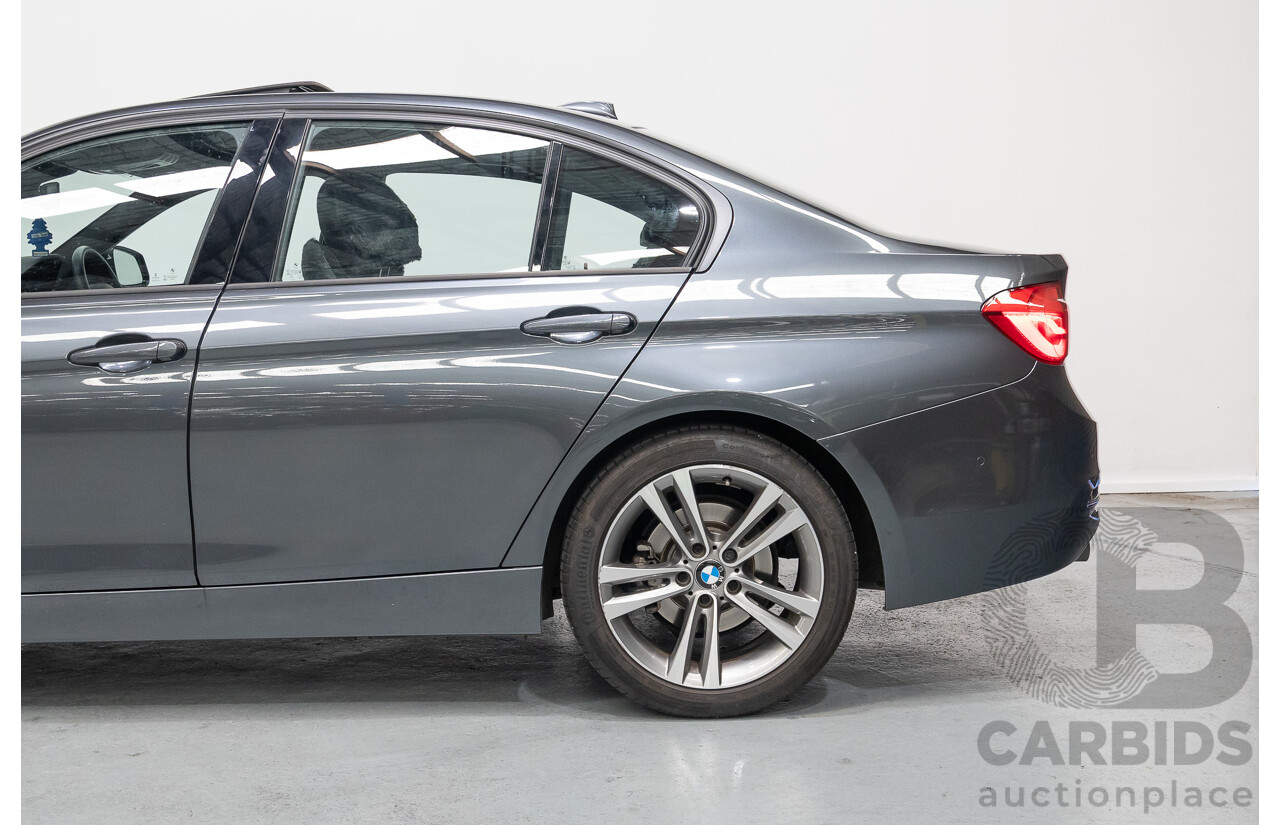 11/2015 BMW 320D Sport Line F30 MY15 UPGRADE 4D Sedan Mineral Grey Metallic Turbo Diesel 2.0L
