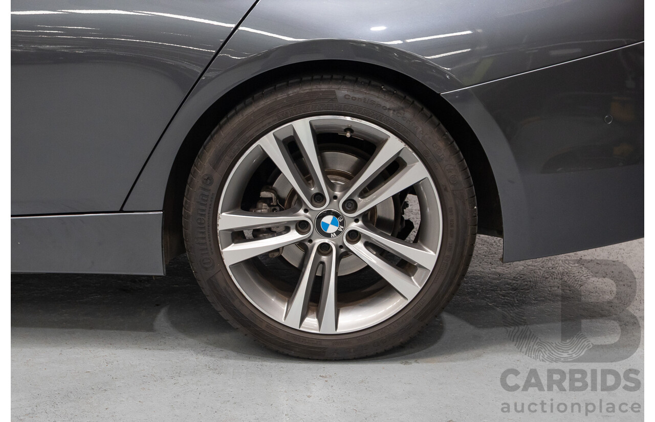 11/2015 BMW 320D Sport Line F30 MY15 UPGRADE 4D Sedan Mineral Grey Metallic Turbo Diesel 2.0L